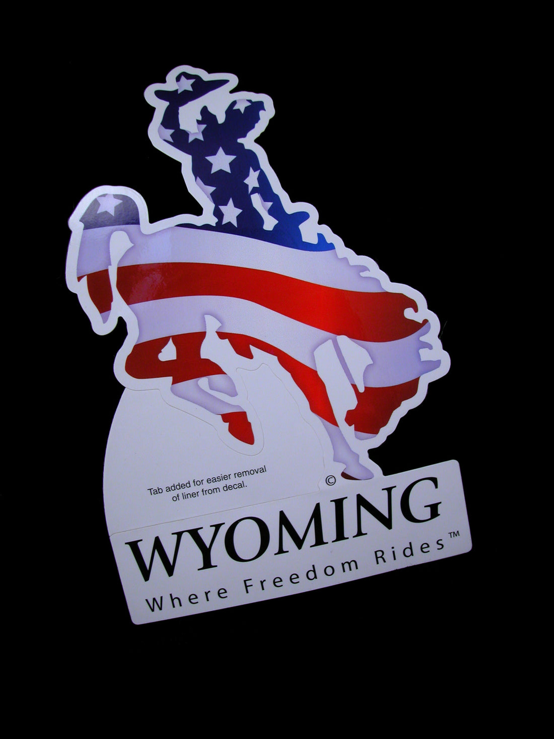 Patriotic Bucking Horse Stickers