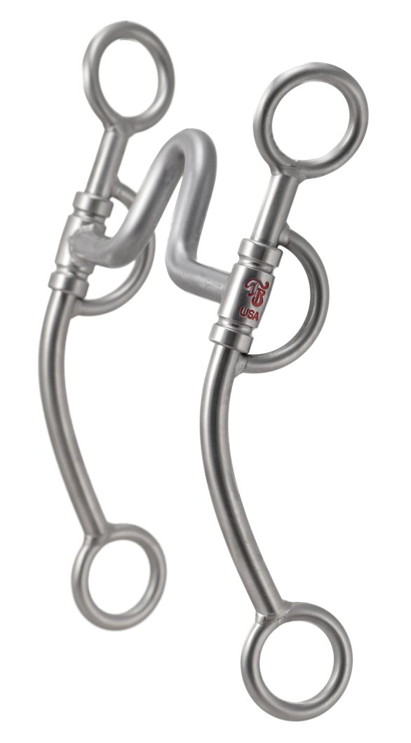 Mors équin # 191 Advantage Long High Port par Tom Balding Horse Tack