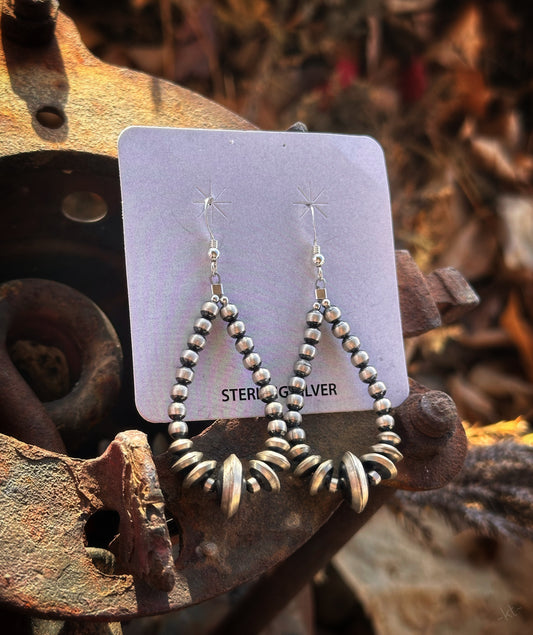 Earrings - Navajo pearl