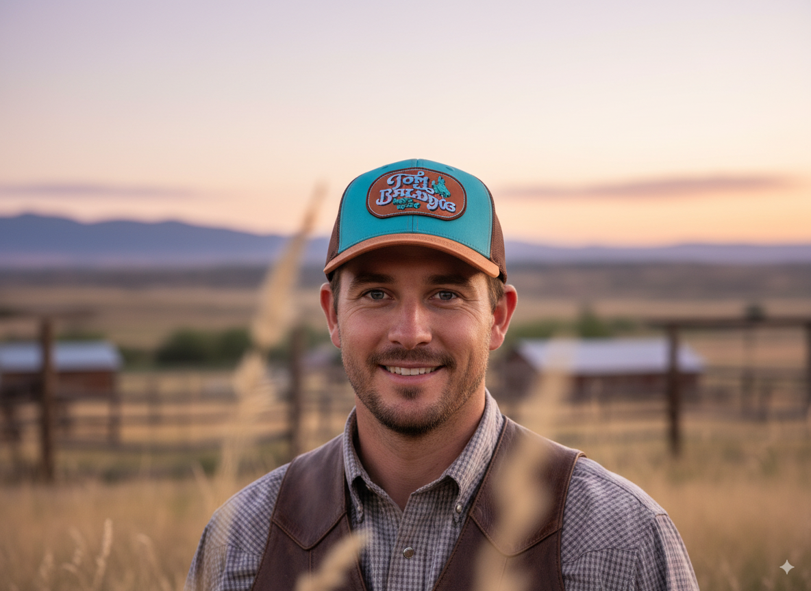 Casquette #52 NEW Burnt Orange & Turquoise avec logo classique