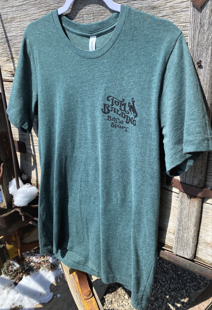 TBBS Bella+Canvas® T-Shirt - Heather Forest - Tom Balding Bits & Spurs