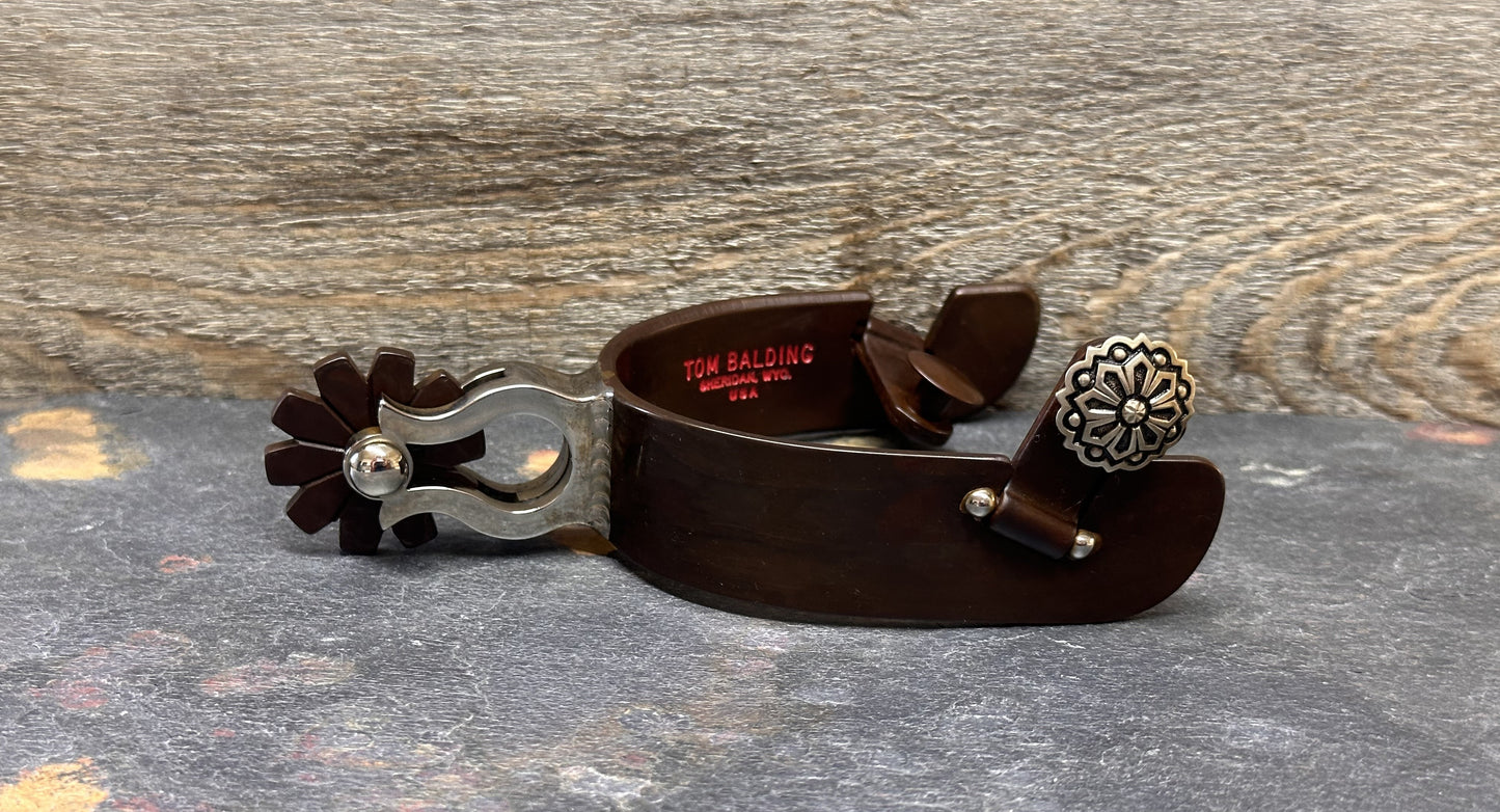 Equestrian Spur #47 Points avec finition marron par Tom Balding Horse Tack