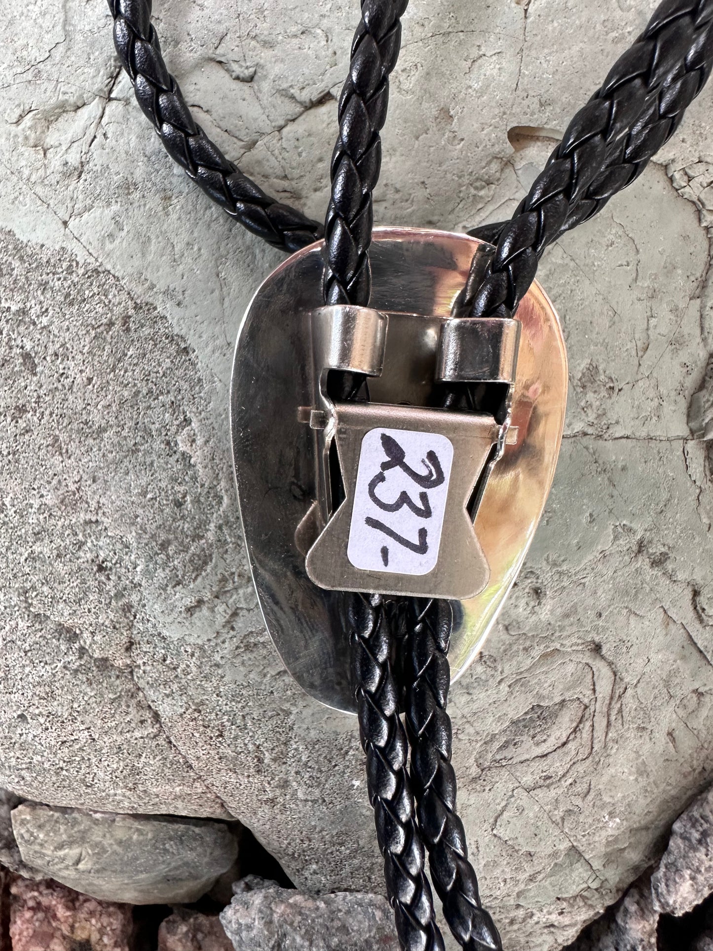 Bumblebee Jasper Navajo Sterling Silver Bolo Tie – One of a Kind