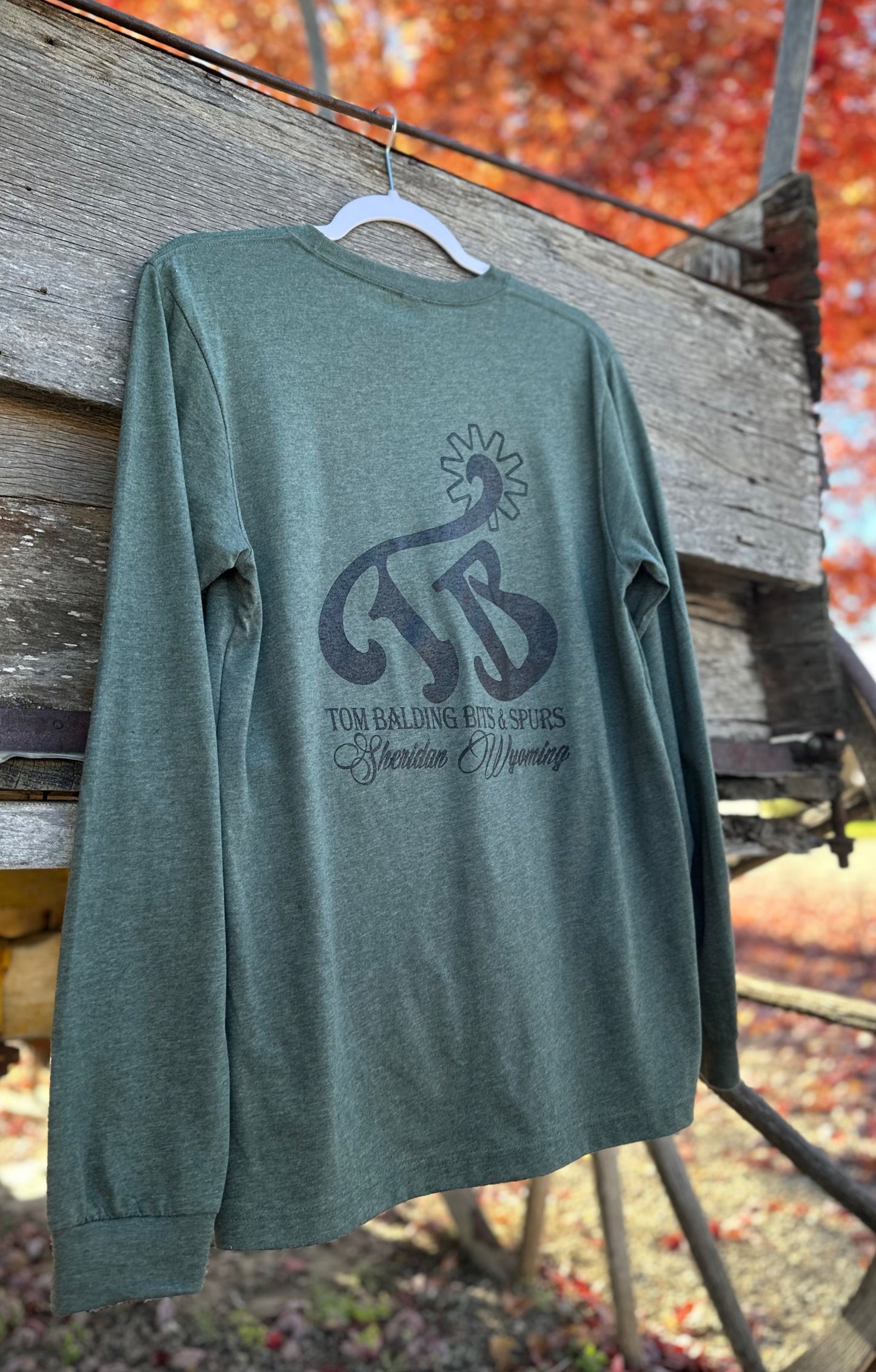 TBBS Bella+Canvas® Long Sleeve Crewneck T-Shirt - Heather Forest