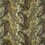 Silk Wild Rag Pattern - Gold Paisley