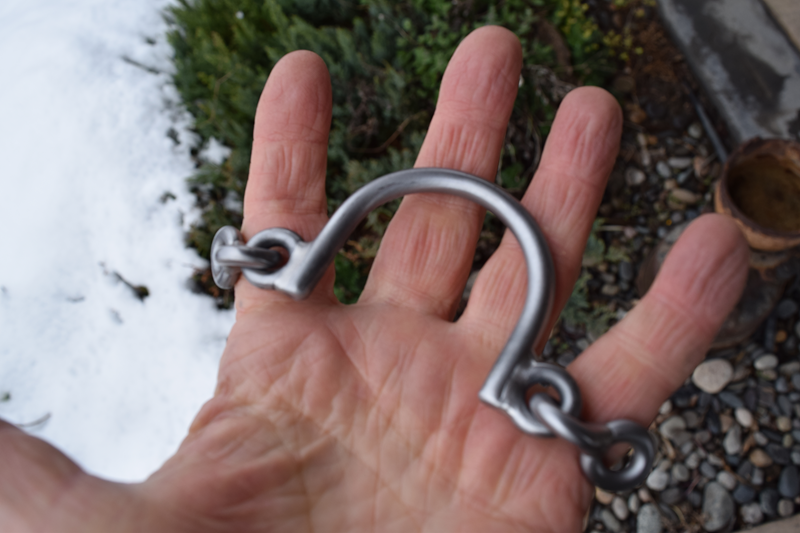 Long Shank - Ported Chain - Brown with Dots