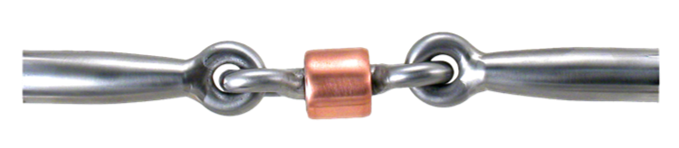 Anneau en D Ballhinge Slick 50-Inox avec points