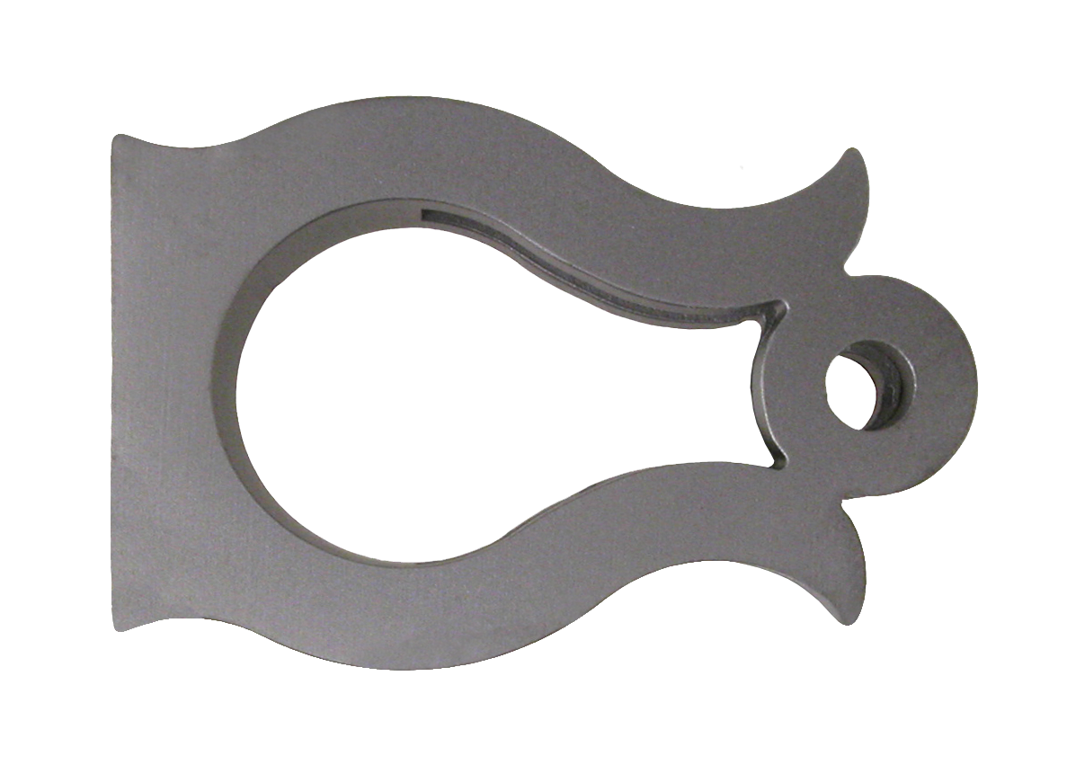 Equestrian Spur #57 Texas Heelband Finition noire avec points et concho par Tom Balding Horse Tack