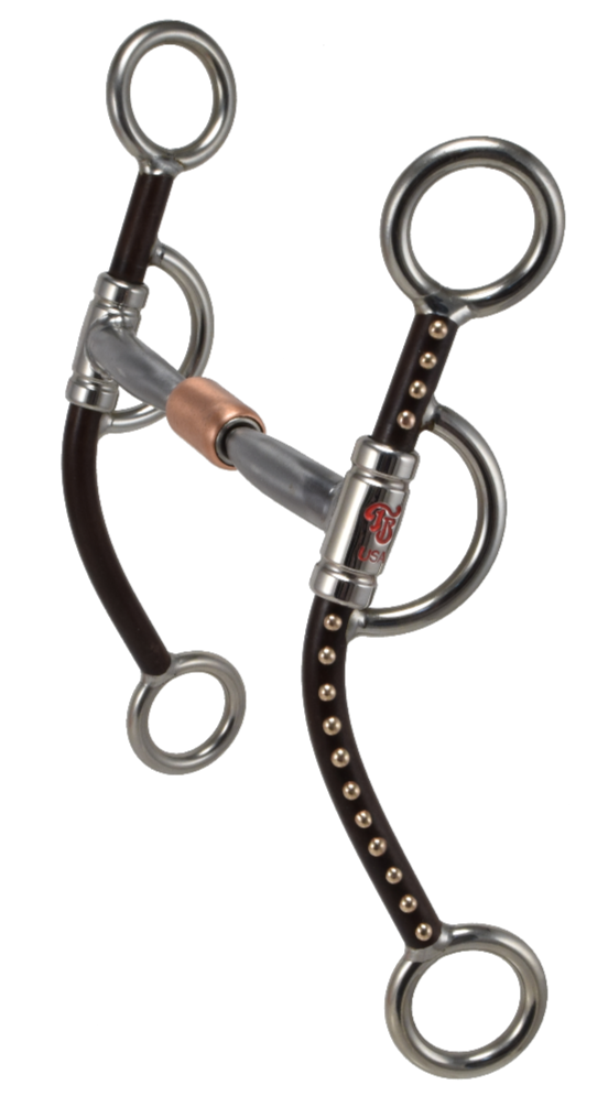 Mors équin # 503 Advantage Long Billy Allen Brown avec points par Tom Balding Horse Tack