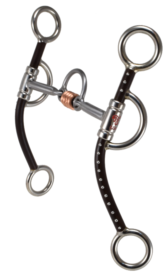 Mors équin #496 Advantage Long 4 Runner Marron avec points par Tom Balding Horse Tack