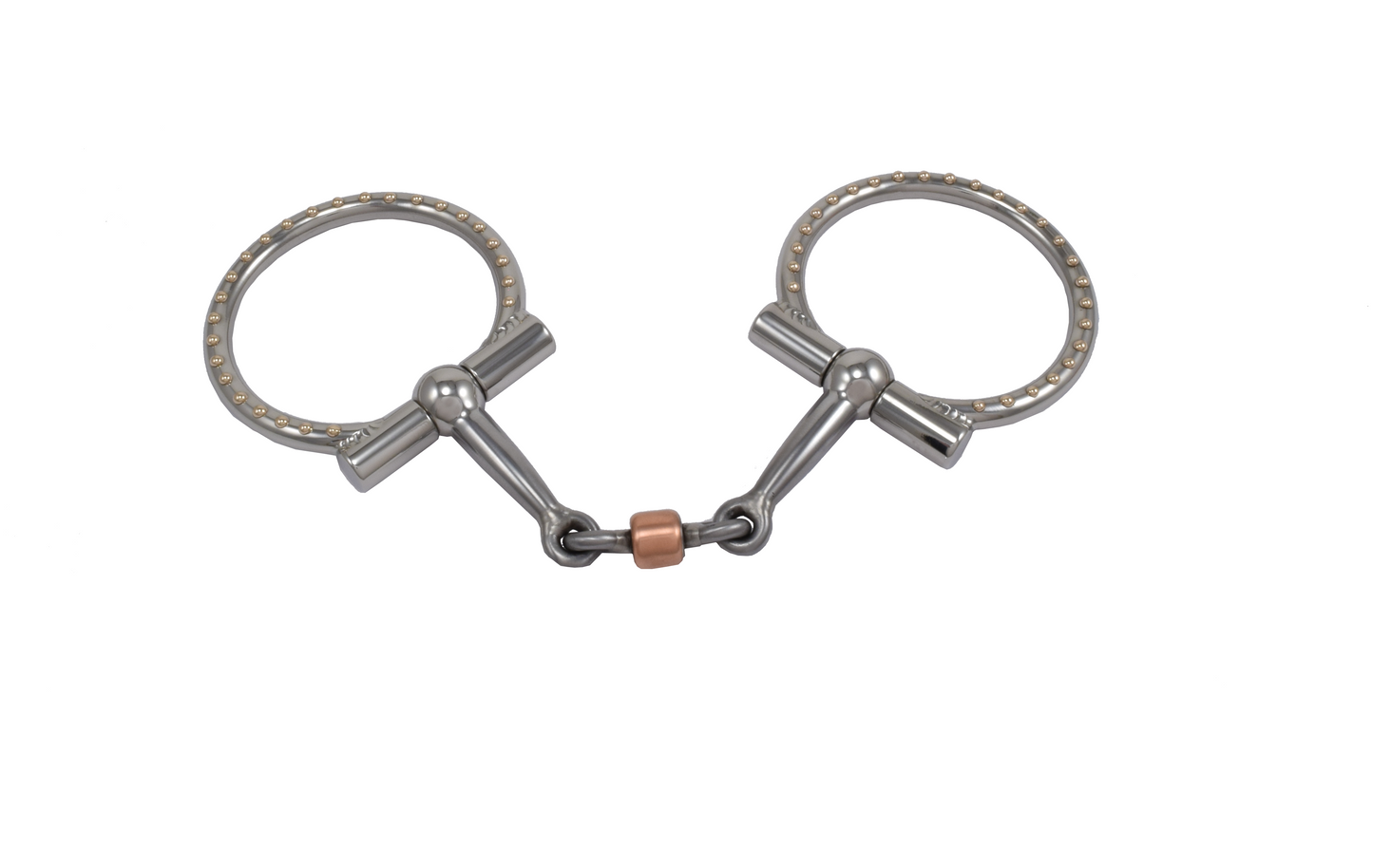 Anillo en D Ballhinge Slick 50: acero inoxidable con puntos de latón