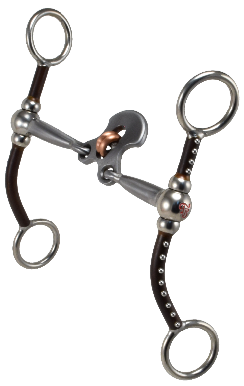 Mors équin #87 Short Ballhinge Double Cross par Tom Balding Horse Tack