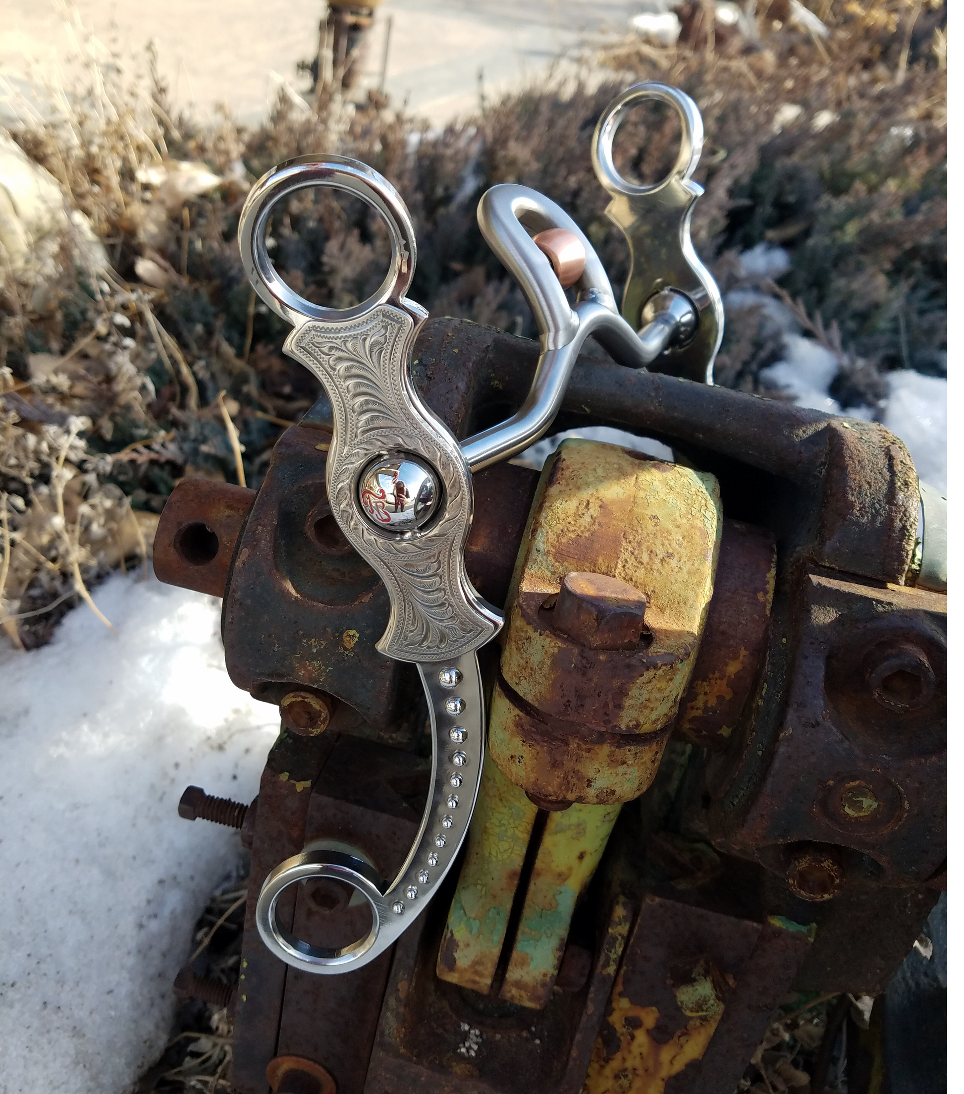 Tahoe Verona with Roller Stainless Silver Dotsoutdoor shot