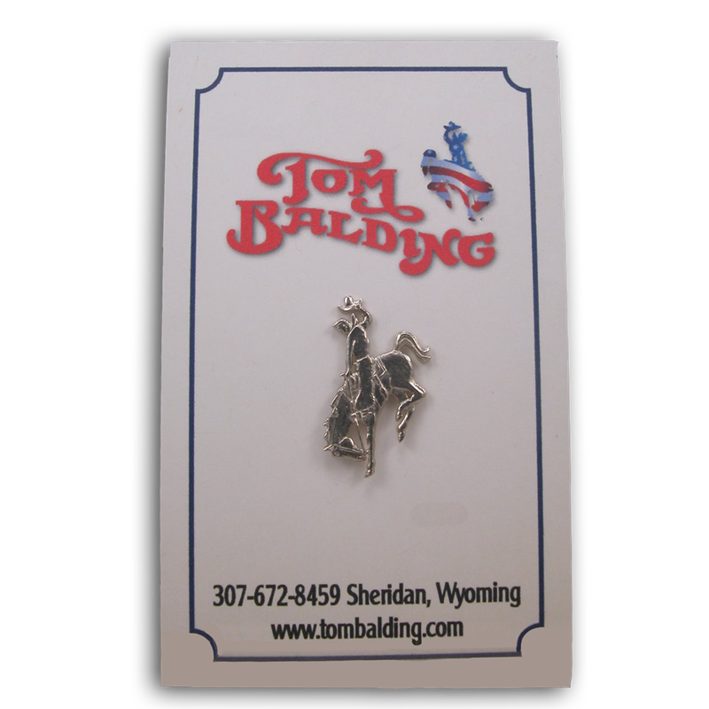 TB Bucking Horse Sterling Silver Pin By Tom Balding Bits & Spurs