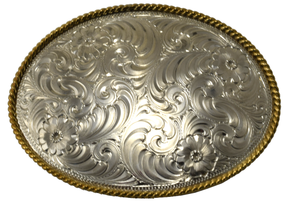 Customizable German Silver Belt Buckle small scallop – Tom Balding