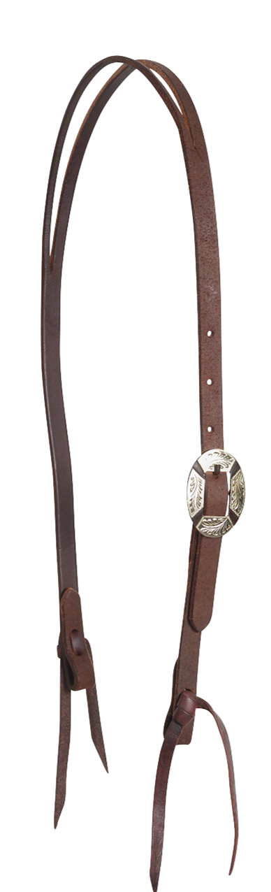 Kopfstück Nr. 72 - Split-Ear Headstall Clarendon Buckle Chocolate Roughout