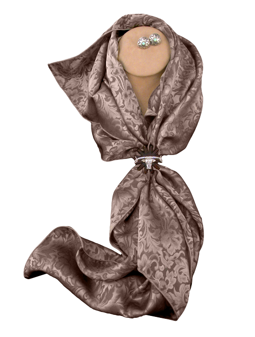 Silk Wild Rag - Cameo Jacquard Scarf