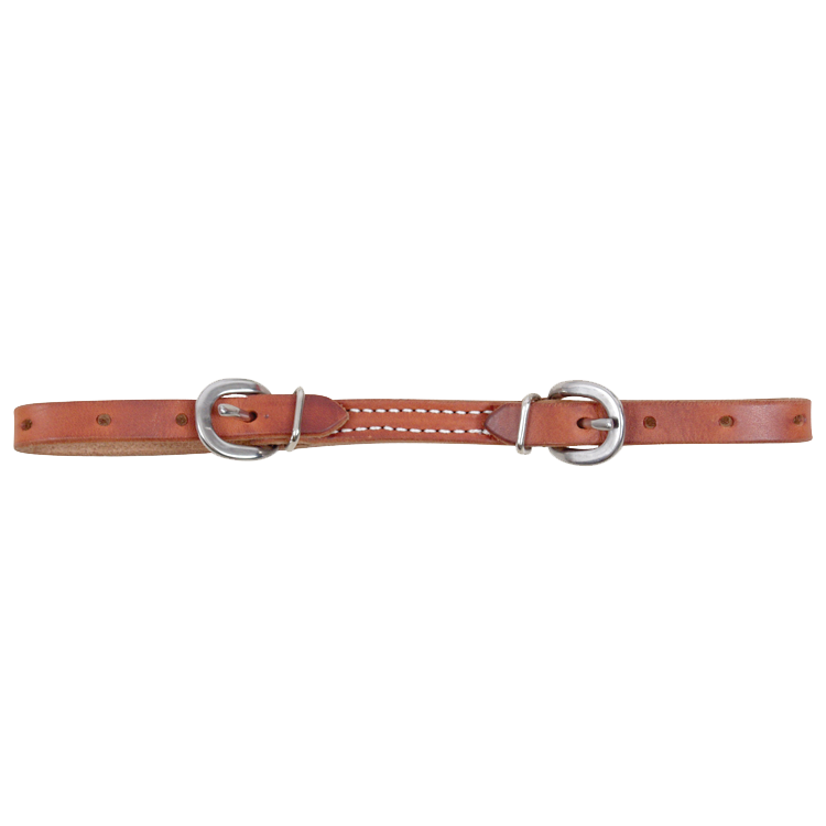 Curb Strap #7 Leather With Stainless Buckles