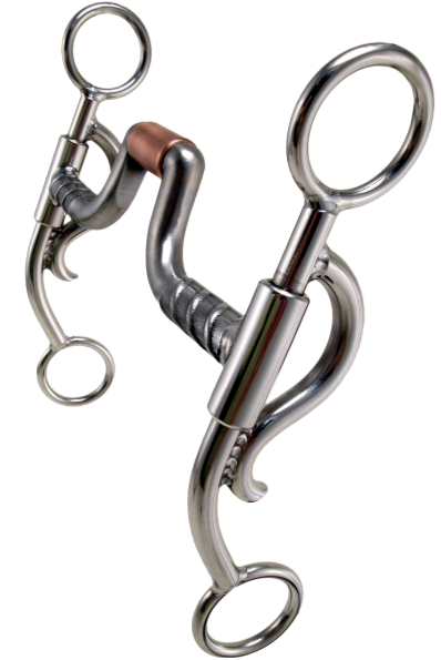 Mors équin # 10 - Port de charnière Shorthorn Iron Worker par Tom Balding Horse Tack