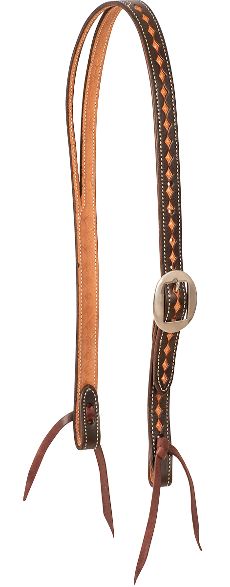 Leather tooled shops Headstall