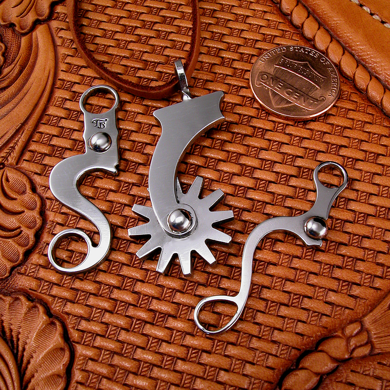 Stainless Spur Shank Pendant By Tom Balding Bits & Spurs