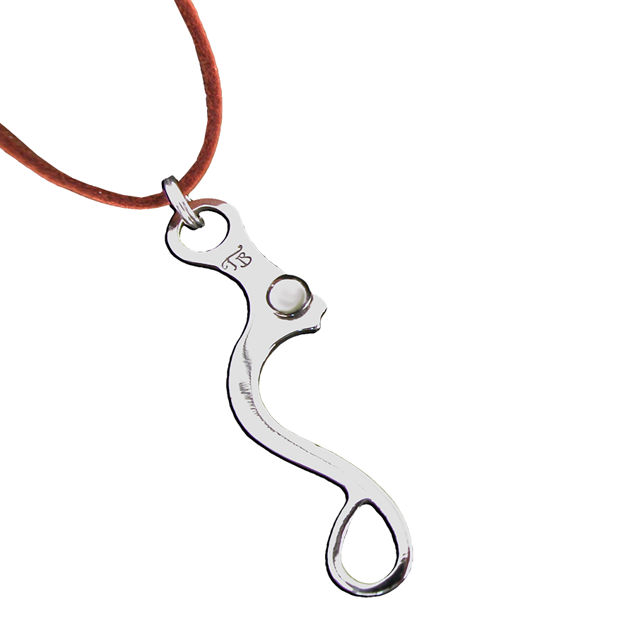 Stainless Sheridan Bit Shank Pendant By Tom Balding Bits & Spurs