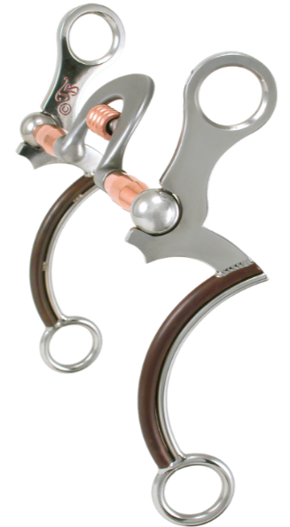 Equine Bit #3 - Égaliseur Sheridan 7 avec rouleau par Tom Balding Horse Tack