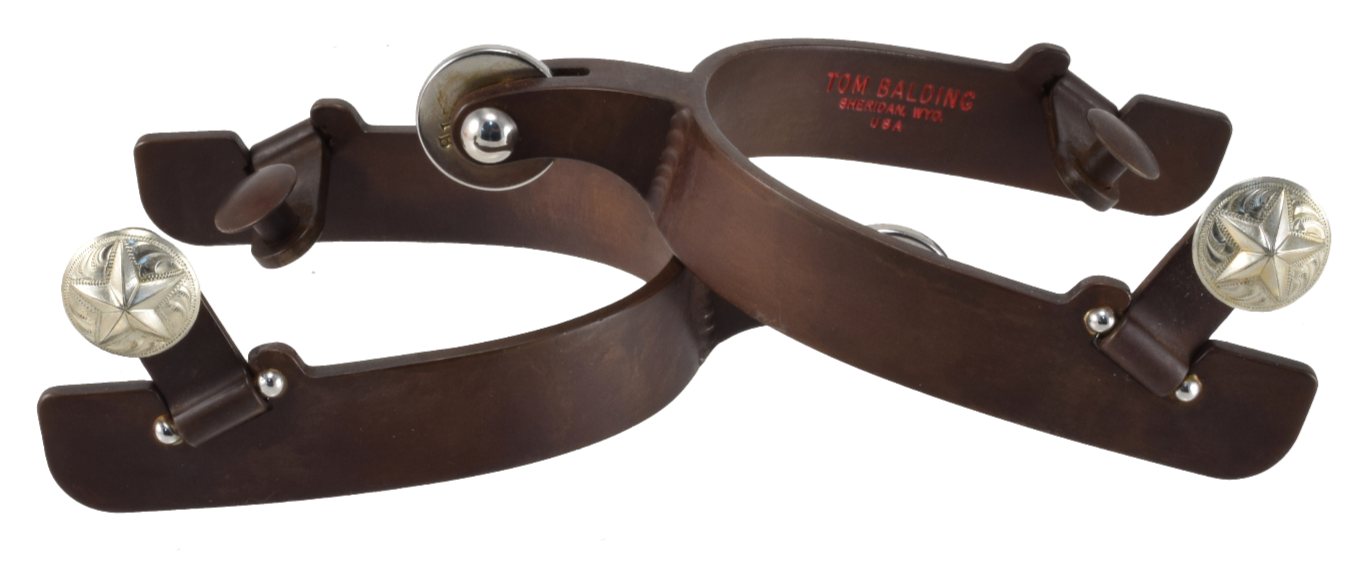 Polo Spur - Polo Shank & Rowel in Brown Finish