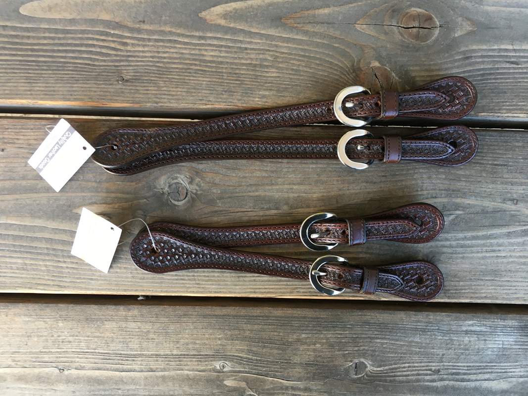 Correa de Spur #104 oscuro marrón cesta correas rectas