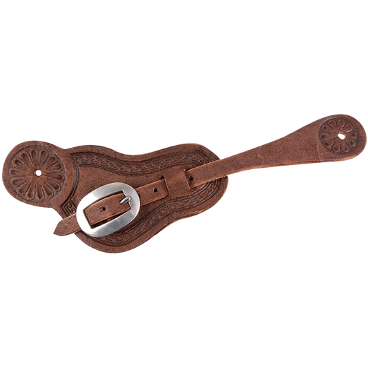 Spur Strap #5 Chocolate Leather With San Carlos Border