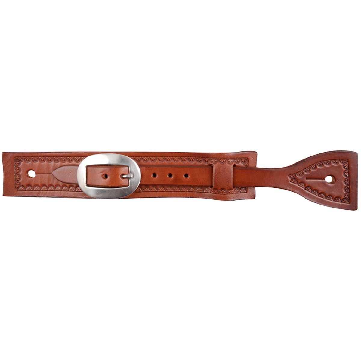 Spur Strap #13 Square Slide Leather Strap With Camo Border