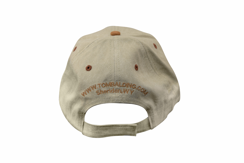 Cap #26 Khaki W/ Suede Brim TB Rowel Logo Cap