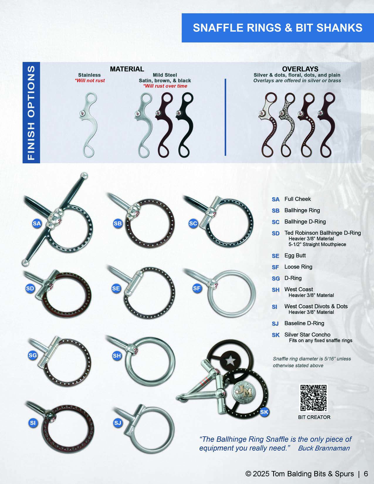 2025 Catalog – Tom Balding Bits & Spurs