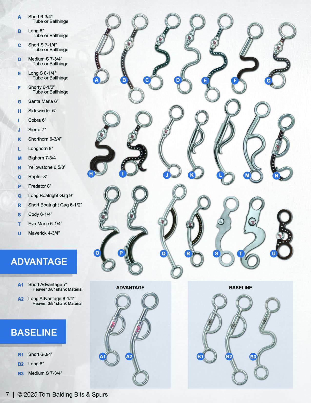 2025 Catalog – Tom Balding Bits & Spurs