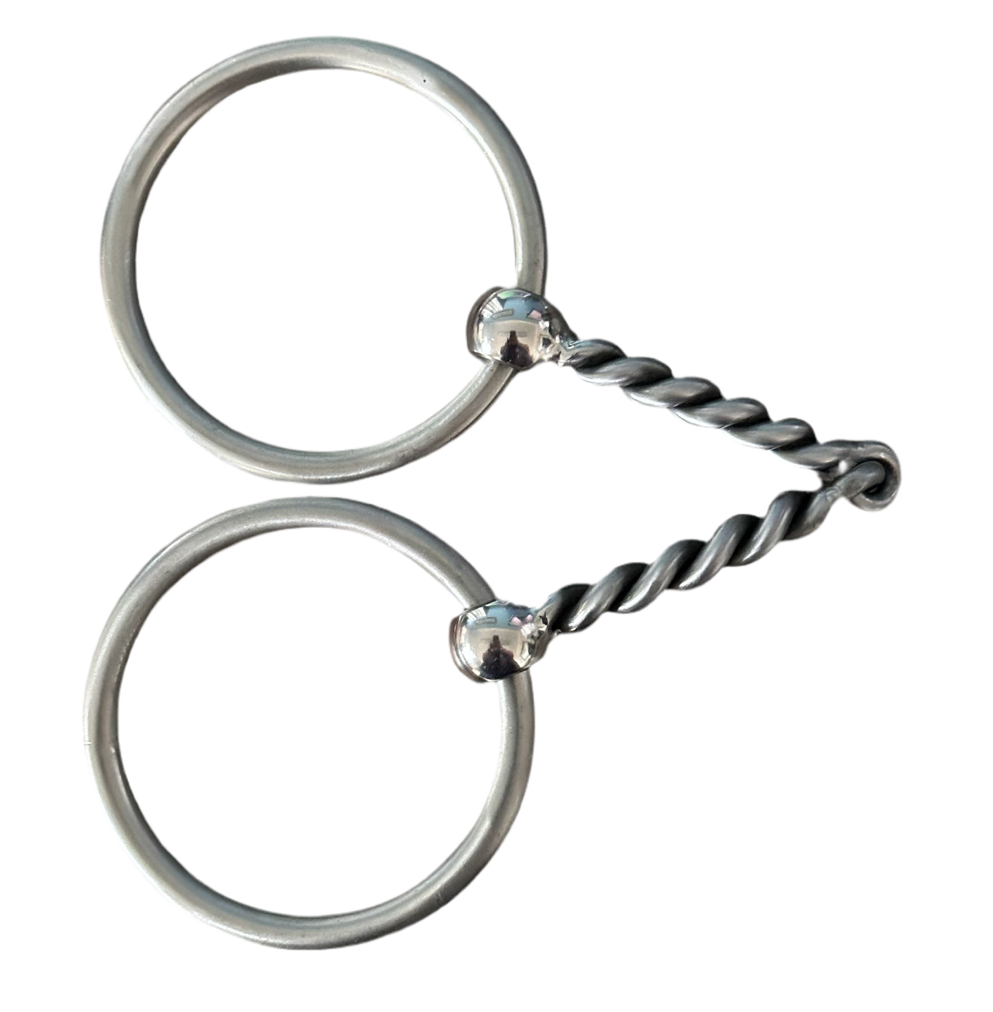 Anillo suelto grande alambre retorcido Snaffle