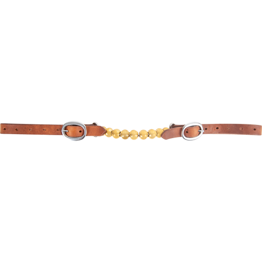 Cópia de Curb Strap #15 Latigo Leather Curb Strap Blood Knots