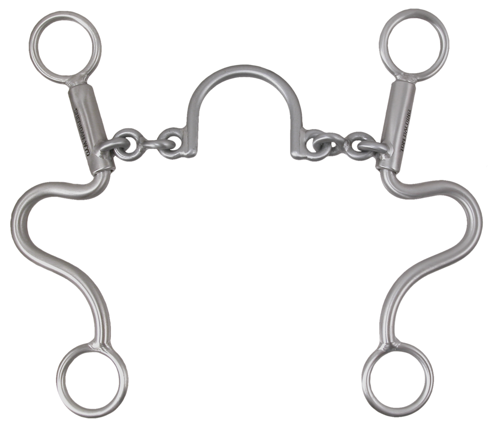Baseline Medium S Shank Ported Chain – Tom Balding Bits & Spurs