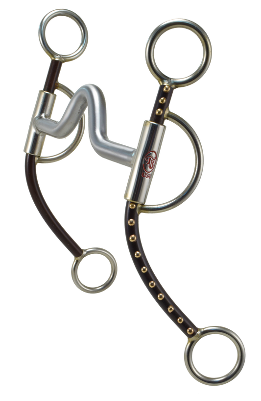 Mèche à tige longue avec passage de câble moyen–Finition brune avec points en laiton