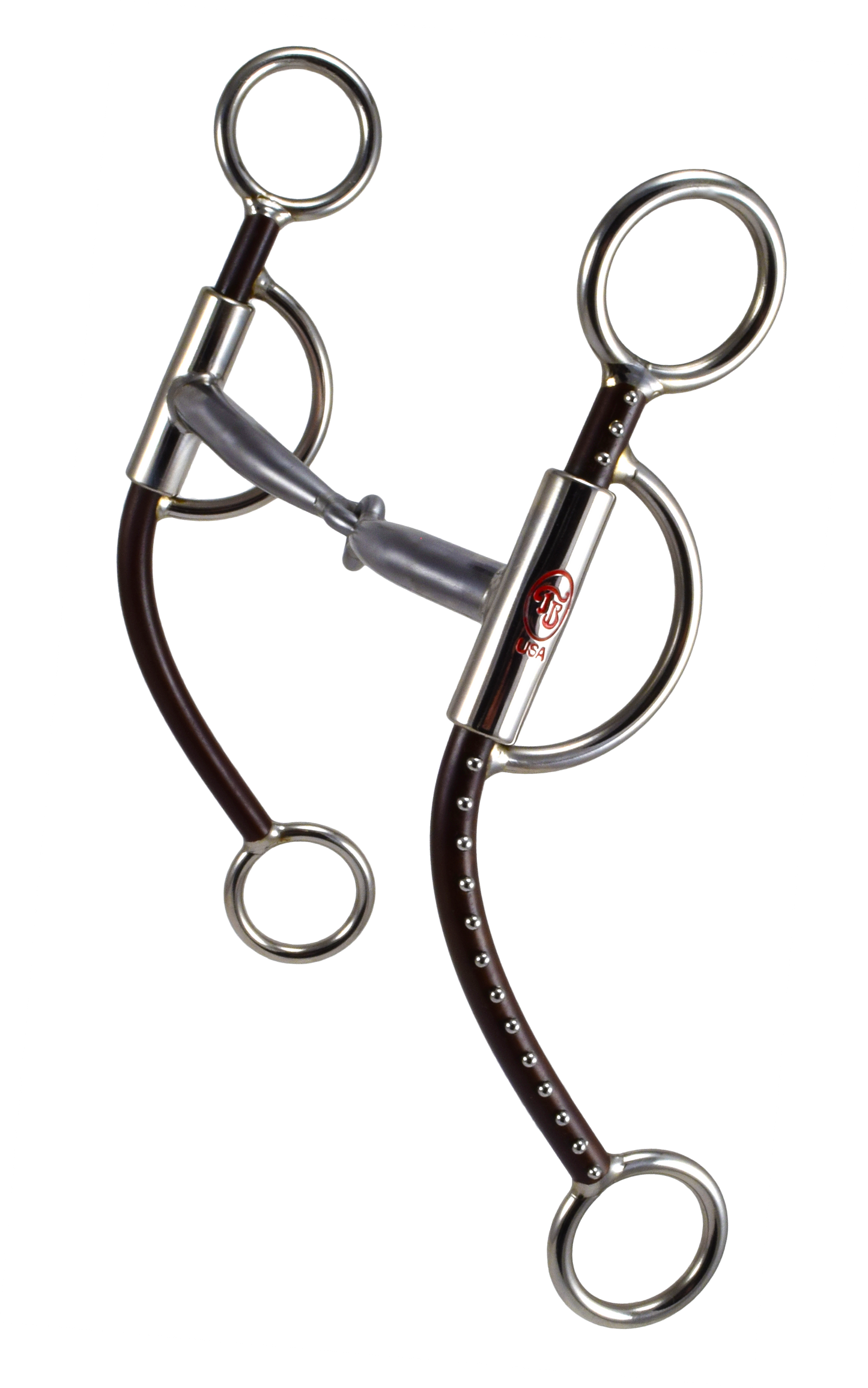 Long Snaffle - Brown with Dots