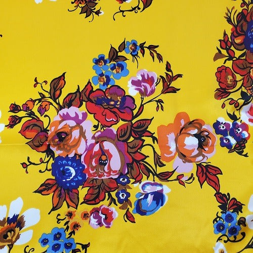 Golden Rag Pattern Silk Wild Rag Pattern - Bouquet Golden Rod – Tom Balding Bits & Spurs