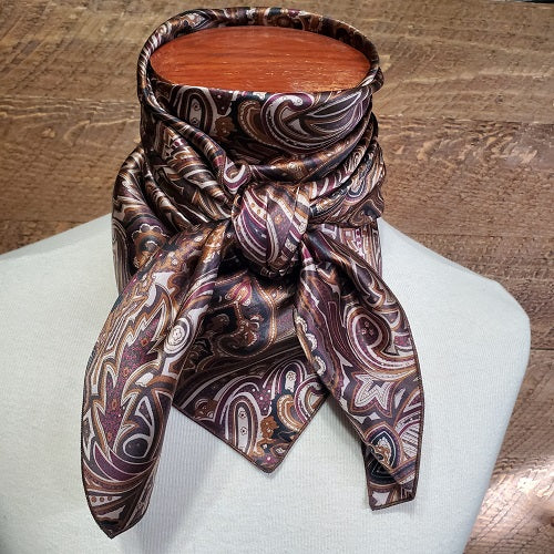 Silk Wild Rag Pattern - Paisley Buster Brown