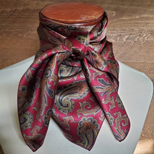 Silk Wild Rag Pattern - Outback Paisley – Tom Balding Bits & Spurs
