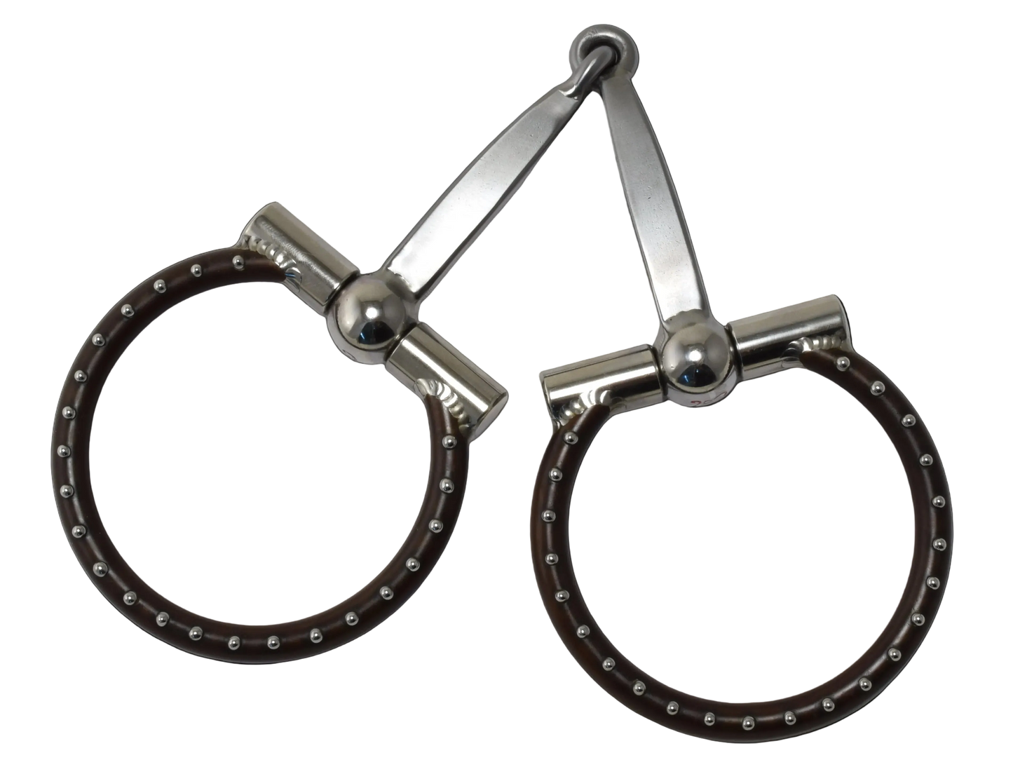 Ballhinge D-Ring Flat Bar Snaffle - Brown