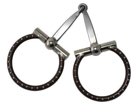 Ballhinge D-Ring Flat Bar Snaffle - Brown