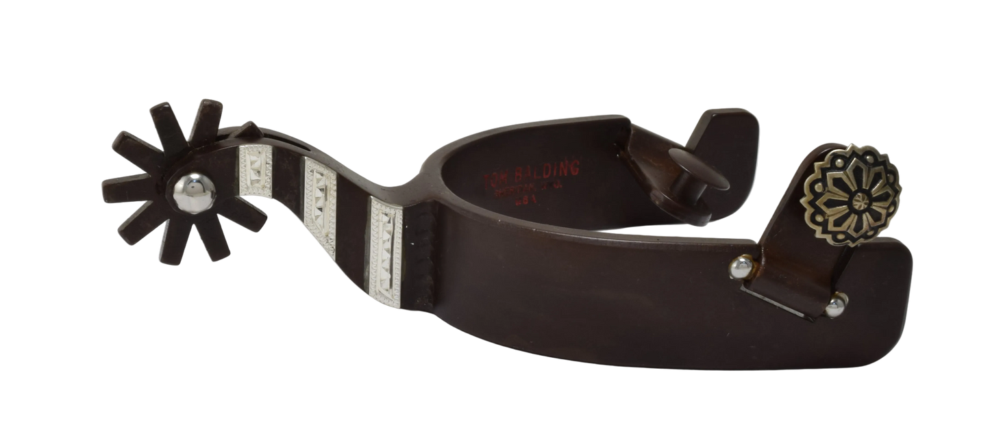 IN STOCK LADIES SPUR #120 Silver Bars With Brown Finish