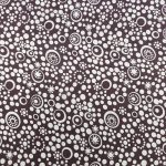 Silk Wild Rag Pattern - I See Dots Brown - Crepe de Chine Prints