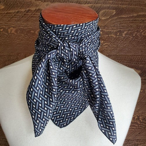 Silk Wild Rag Pattern - Lattice – Tom Balding Bits & Spurs