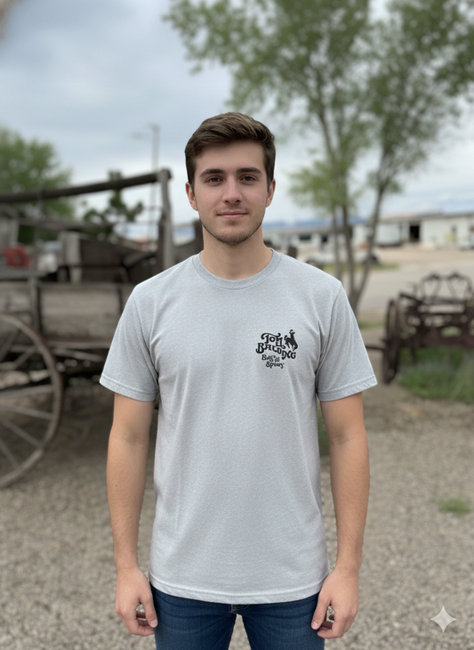 TBBS Bella+Canvas® Crewnect T-Shirt - Athletic Gray - Tom Balding Bits & Spurs