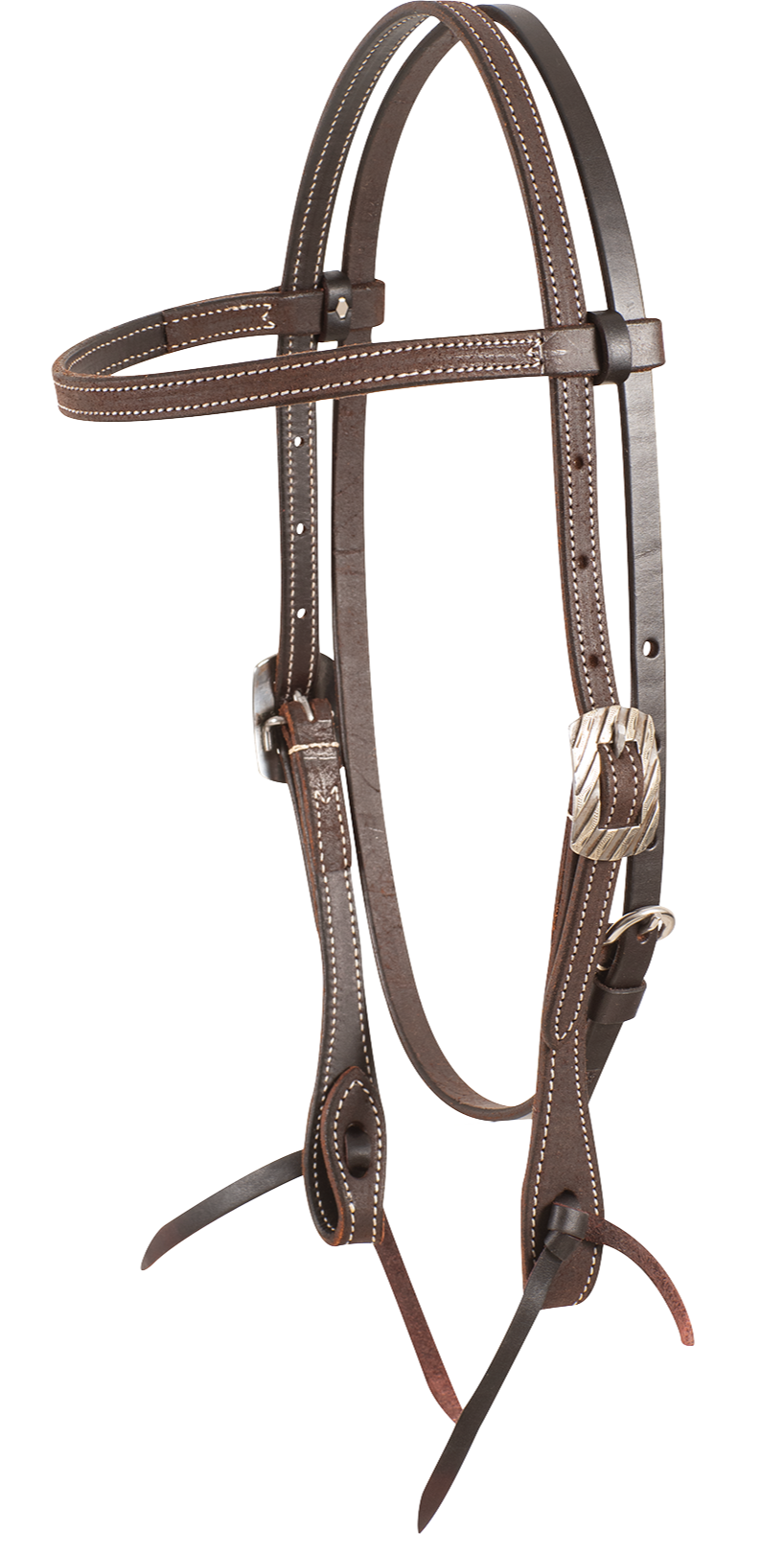 Headstall #81 -  Browband Headstall Chocolate Roughout