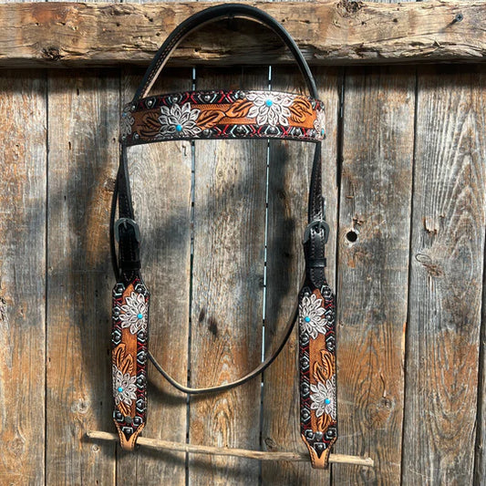Headstall #107 - Browband Headstall Multicolor